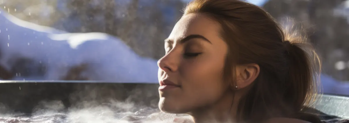 Entspannung und Erholung im Outdoor-Whirlpool