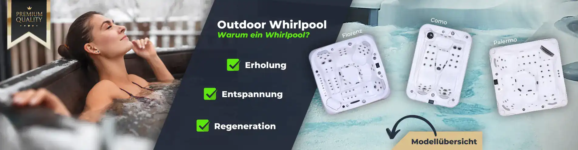 Outdoor Whirlpool - verschiedene Whirlpool-Modelle